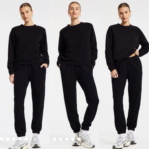 Wesley Pants - NWT Bandier Wesley Park Weekend Fleece Jogger in Black Size Small $150 WSLY